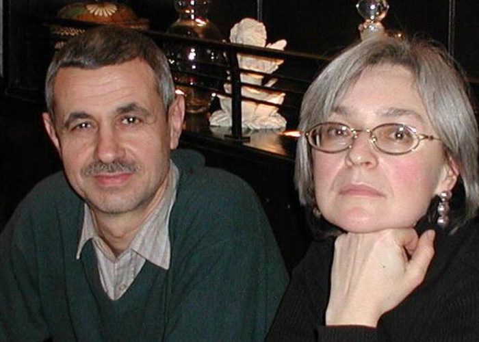 Paolo Bergamaschi con Anna Politkovskaja