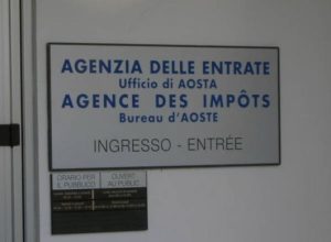 La sede di Aosta dell'Agenzia delle entrate