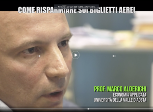 prof. Marco Alderighi, professore ordinario di economia applicata all'Univda,