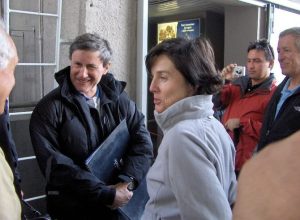 Gianni Alemanno insieme a Fabrizia Derriard al Pavillon