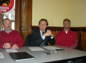 Da sin. Franco Vallet, Roberto Louvin e Paolo Fedi