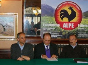 Da sx Pietro Floris, Gianpaolo Fedi, Guido Dondeynaz, Franco Vallet e Walter Pivato