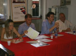 Da sx Chérie Faval, Albert Chatrian, Laurent Roulet e Roberto Nicco