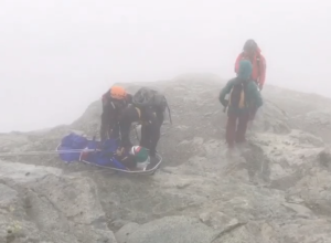 Il salvataggio dell'alpinista polacca