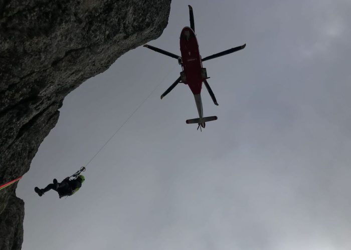 Alpinisti recuperati all'Aiguille Noire