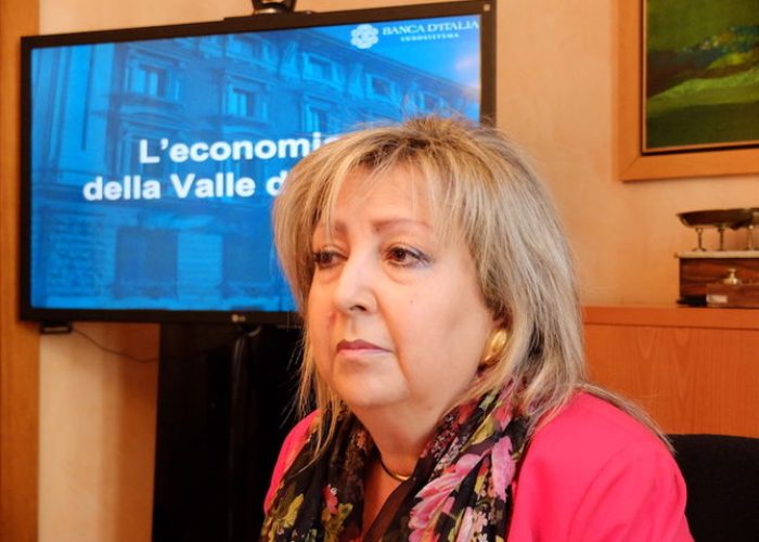 Angelica Pagliarulo direttore della filiale di Aosta della Banca d'Italia