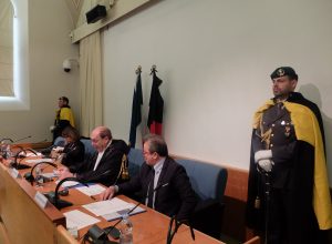 L'inaugurazione dell'anno tributario giudiziario, oggi ad Aosta.