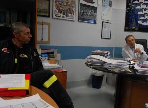 A sx Antonello VIotto - capo nucleo NBCR Vigili del fuoco