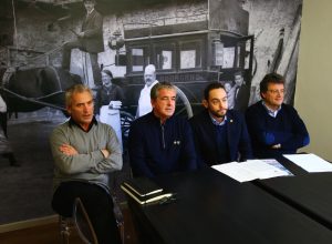 Aosta Valley Tourist Card - Da dx Aurelio Marguerettaz, Filippo Gérard, Beppe Cuc e Davide Vuillermoz