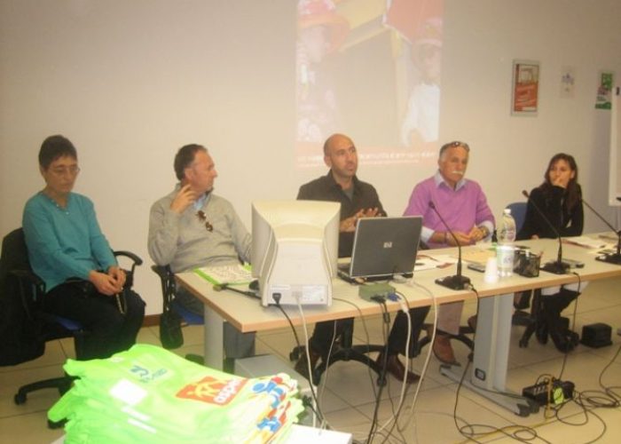 Un momento della conferenza stampa