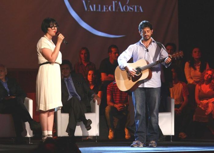 Arisa sul palco del Premio Mogol