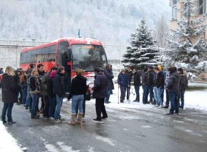 L'arrivo degli studenti