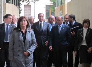 L'arrivo del Presidente della Camera ad Aosta