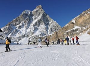 L'arrivo della seggiovia Pancheron al Breuil