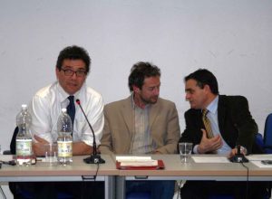 Da sx Roberto Natale, Giorgio Macchiavello e Franco Siddi