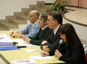 Dal fondo: Augusto Rollandin, Ennio Pastoret, Albert Lanièce, Cristina Galassi