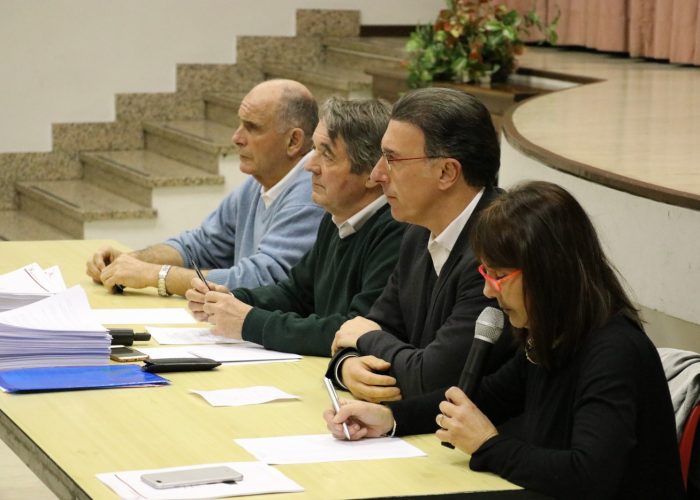 Dal fondo: Augusto Rollandin, Ennio Pastoret, Albert Lanièce, Cristina Galassi
