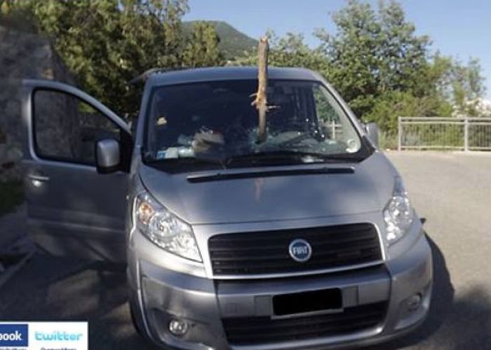 L'auto incidentata