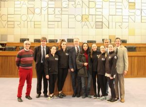 L'incontro delle ballerine dell'Ecole et Conservatoire de Danse con l'Ufficio di Presidenza