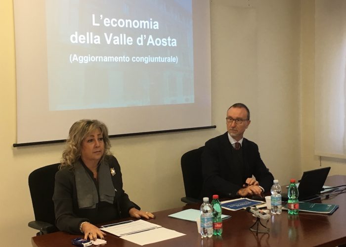 Presentazione rapporto Bankitalia  - Il direttore Angelica Pagliaruolo e il dottor Gullino