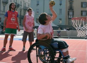 Un momento di una partita di Baskin