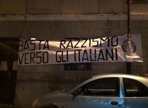 Striscioni di Casapound ad Aosta