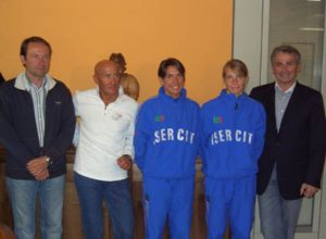 Da sinistra Bruno Nex, Abele Blanc, Gloriana Pellissier, Elisa Brocard e Martino Cossard