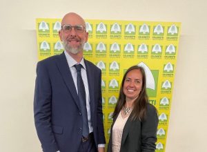Roberto Bianco e Alessia Gontier, direttore e presidente di Coldiretti VdA