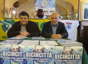 Da sinistra Carlo Finessi e Pasquale Pennella della Uisp