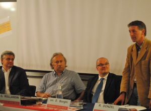 Da sinistra Caveri, Rollandin, Borghi e Donzel