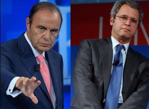 Bruno Vespa e Enrico Mentana