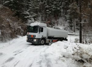 Camion fuori strada a Sarre