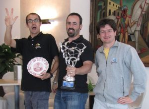 Igor Charbonnier, campione italiano di mongolfiere insieme al co-pilota padovano Andrea Dal Negro e all'aostano Erik Farina