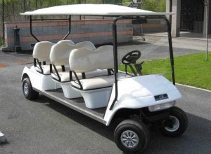 L'utility car elettrica utilizzata per il servizio
