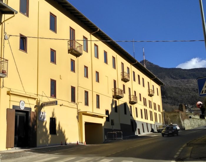 La sede della Compagnia Carabinieri di Châtillon/Saint-Vincent.