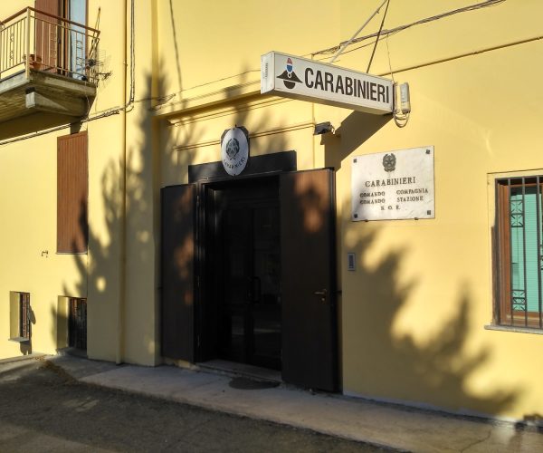 La sede della Compagnia Carabinieri di Châtillon/Saint-Vincent.