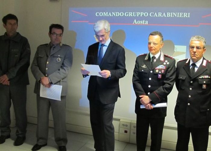 La conferenza stampa di Carabinieri e Forestale