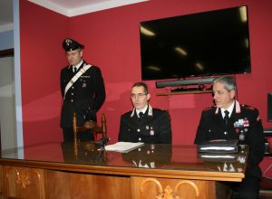 Al centro, il tenente Carmelo Stefano Mossucca