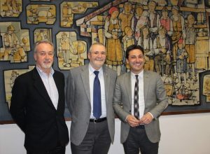 Il Presidente della Regione Laurent Viérin e il Presidente del Consiglio Valle Andrea Rosset hanno incontrato il Sindaco di Carema, Giovanni Aldighieri.