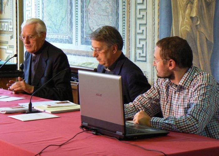 Monsignor Anfossi, don Aldo Armellin e Andrea Gatto
