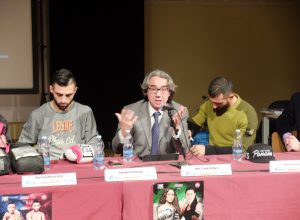 Carlo Di Blasi (al centro) con Giorgio e Armen Petrosyan