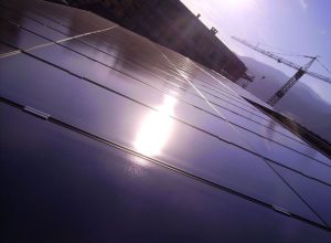 Il pannello fotovoltaico della Carrozzeria Padovani