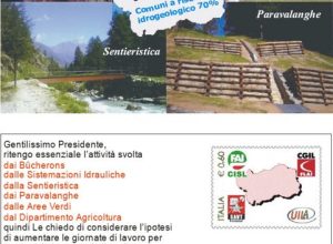 Cartoline lavoratori idraulico-forestali