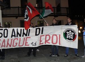 La contro manifestazione di Casa Pound