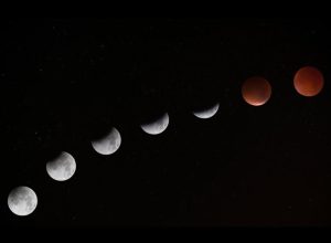 Osservatorio Astronomico - Luna rossa vs Pianeta rosso