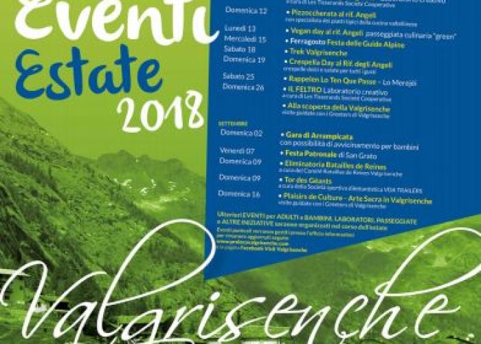 Valgrisenche - eventi estate 2018