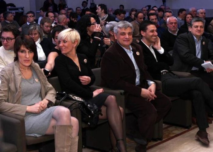 Elisa Bonin, Alessia Favre, Luciano Caveri, Laurent Viérin, Luigi Bertschy