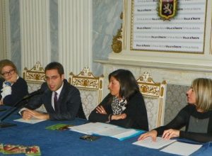 Da sx Letizia Martinengo, Andrea Paron, Patrizia Carradore e Lorenza Scarpante della Cooperativa Noi&gliAltri