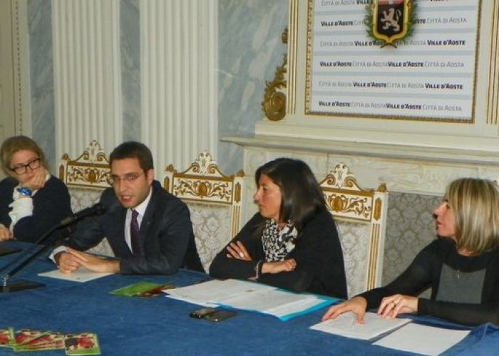 Da sx Letizia Martinengo, Andrea Paron, Patrizia Carradore e Lorenza Scarpante della Cooperativa Noi&gliAltri