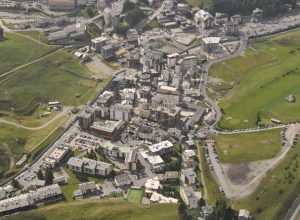 In vista dall'alto di Cervinia